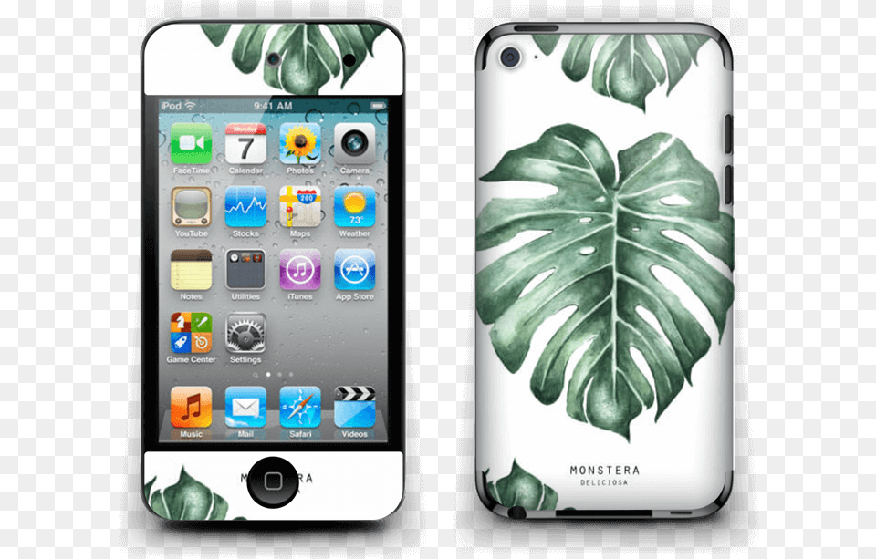 Monstera Pattern Skin Ipod Touch 4th Gen Ipod Touch 4th Generation, Electronics, Mobile Phone, Phone Free Transparent Png