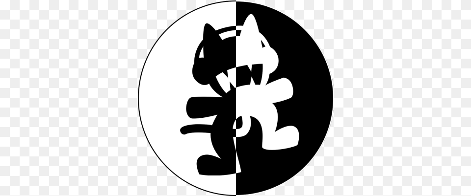 Monstercat Logo White Image With No Monstercat Logo, Stencil Free Png