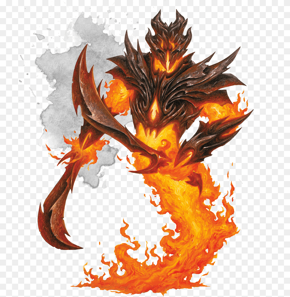Monsters For Dungeons Dragons Du0026d 5e Fire Fire Elemental Dnd 5e, Flame, Dragon, Person Free Png Download