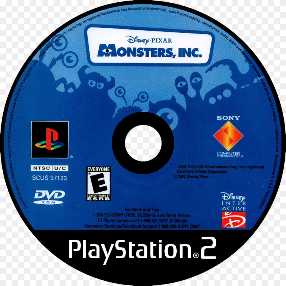 Monsters Inc, Disk, Dvd Png