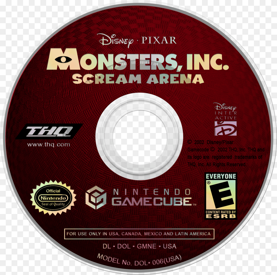 Monsters Inc Rated E For Everyone, Disk, Dvd Free Png Download