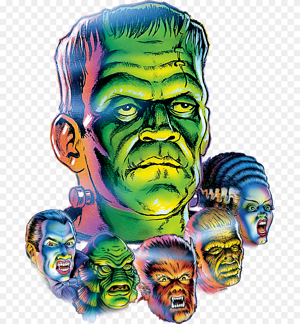 Monsters Monster Bash Pinball, Art, Collage, Adult, Person Free Transparent Png