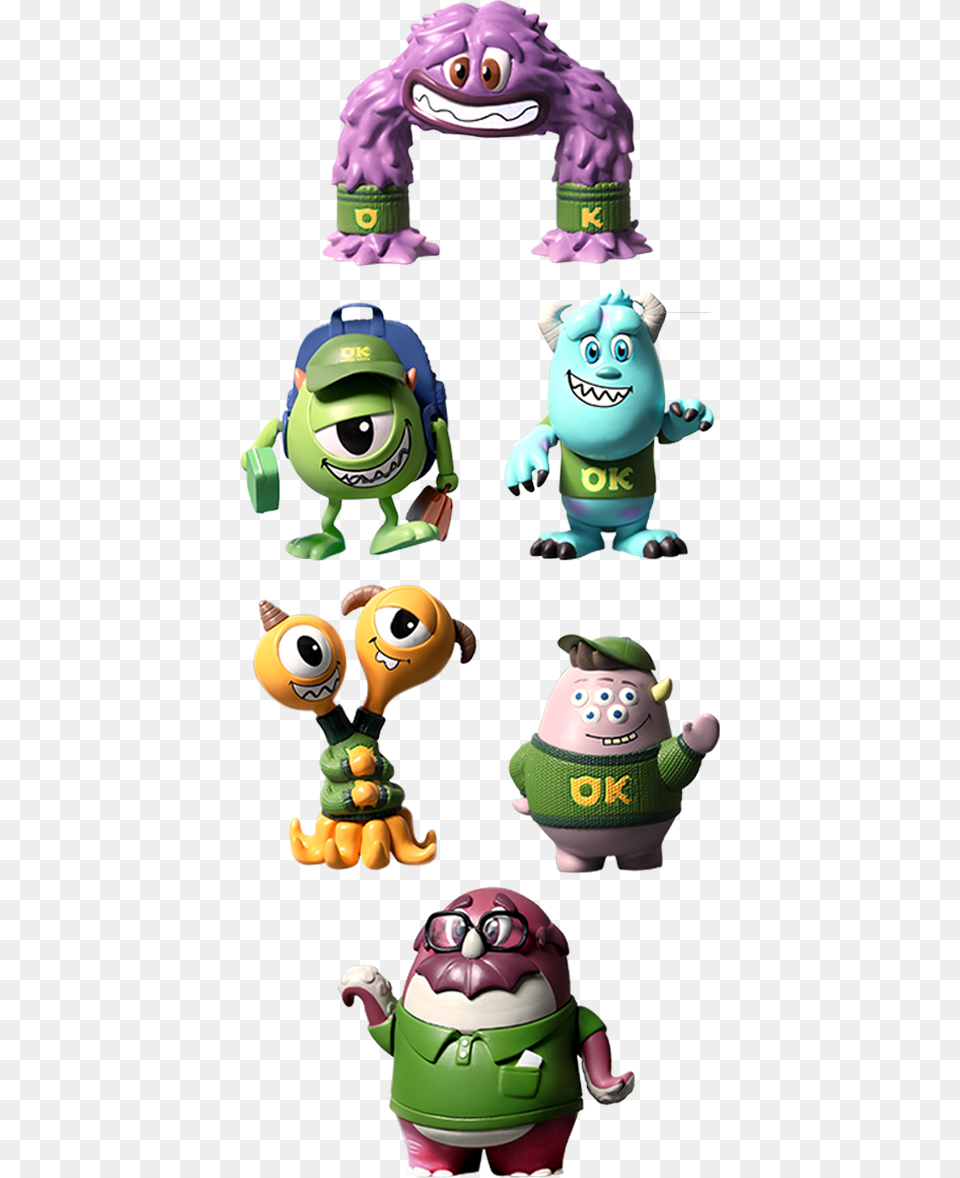 Monsters University Cosbabies Set Of 6 By Hot Toys, Toy Png Image