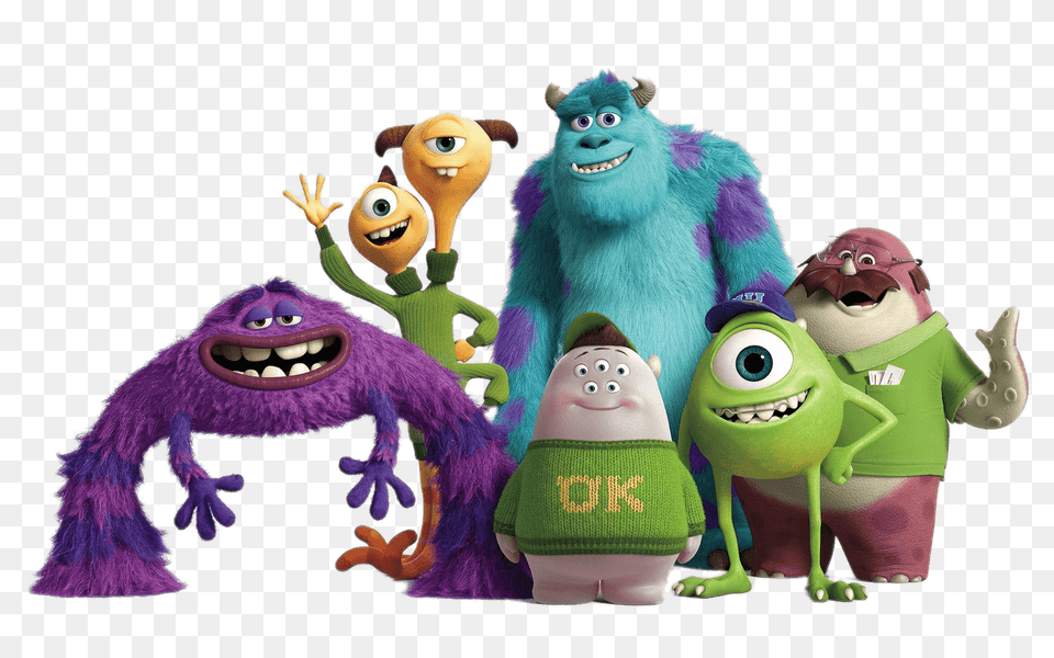 Monsters University Group, Plush, Toy, Baby, Face Png Image