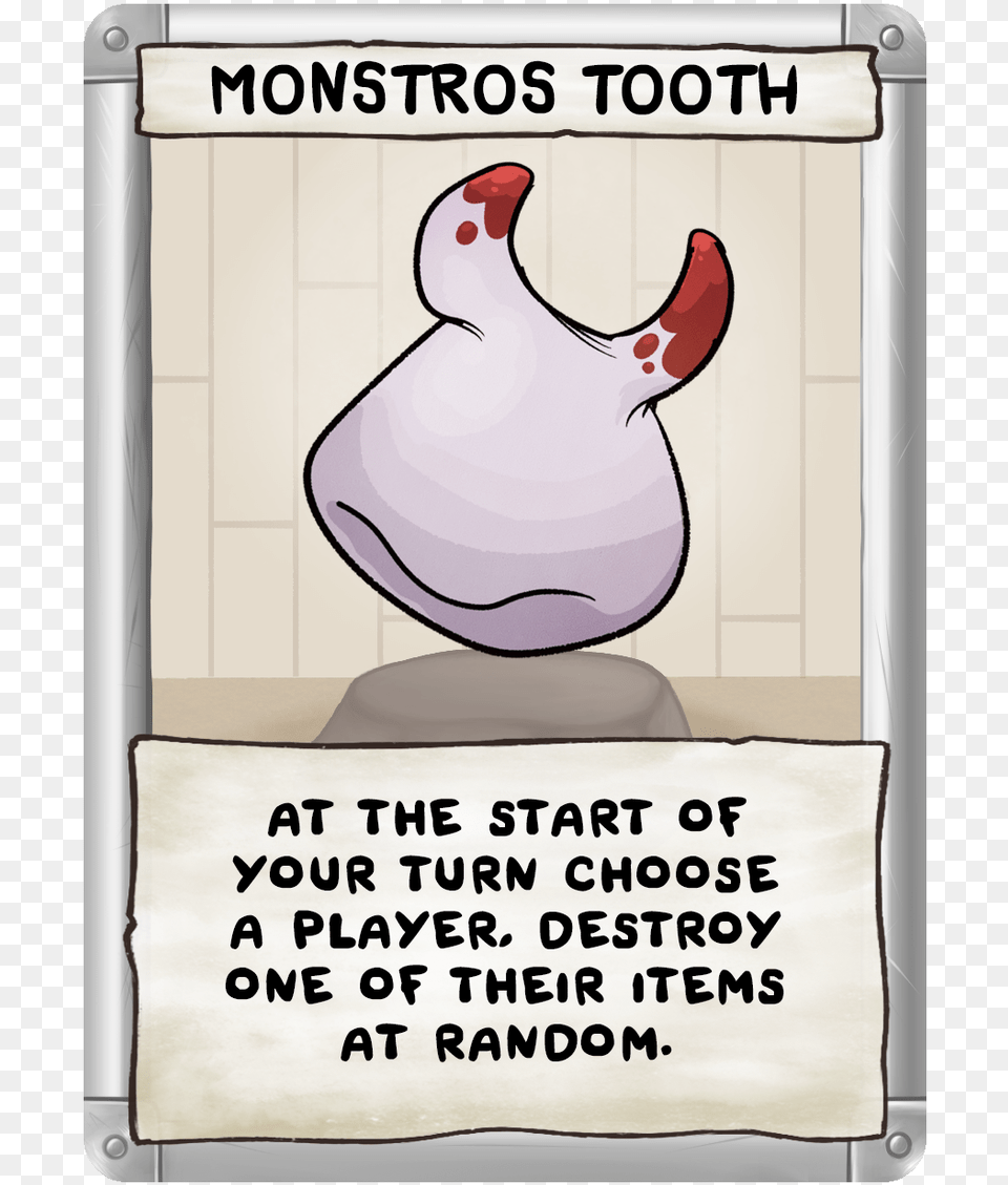 Monstro S Tooth Binding Of Isaac Four Souls All Cards, Advertisement, Animal, Bird, Text Png Image