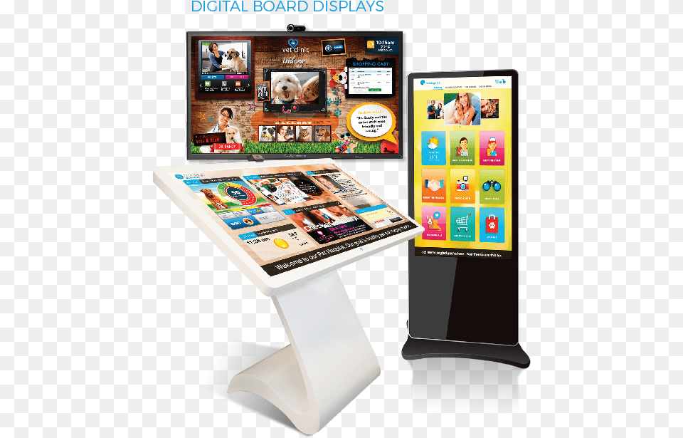 Montage Digital Board Displays, Kiosk, Screen, Electronics, Monitor Free Png Download