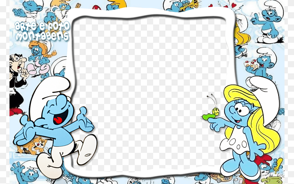 Montagem Para Fotos Smurfs 1 3 Book, Comics, Publication, Cartoon, Baby Png