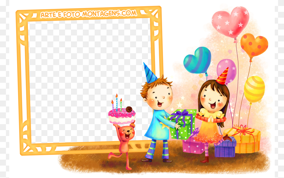 Montagem Para Fotos Sweet Happy Bday Wishes, Person, People, Baby, Clothing Png