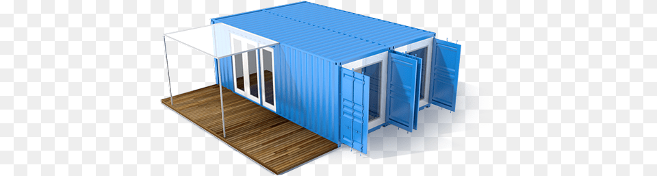 Montainer Backyard Container Homes Model 320 Sqft 1 Model Home Container, Architecture, Shelter, Outdoors, Building Png