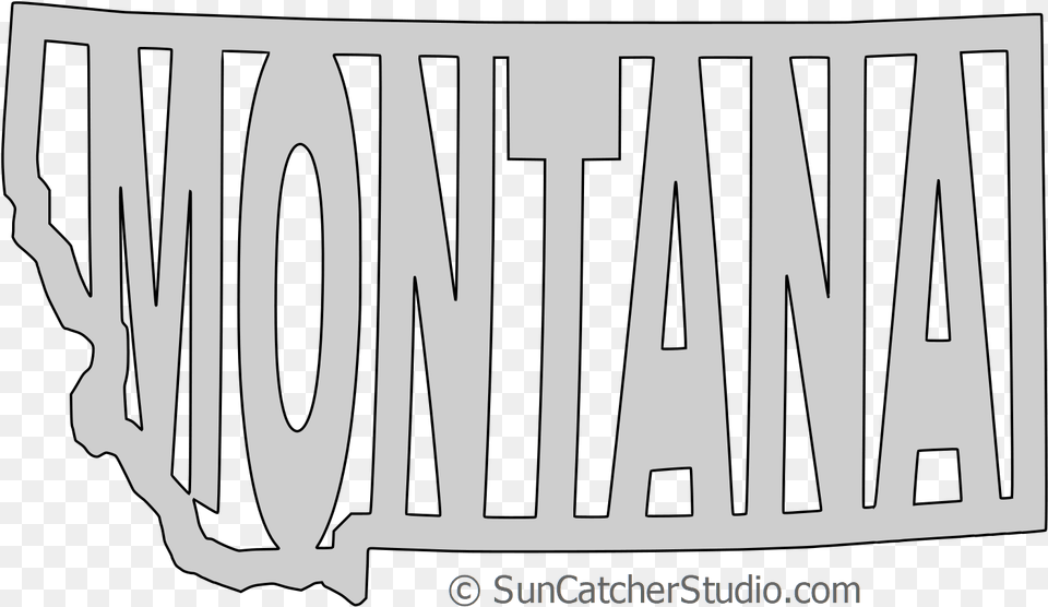 Montana Map Shape Text Outline Scalable Vector Graphic Scalable Vector Graphics, Banner, Blade, Dagger, Knife Free Transparent Png