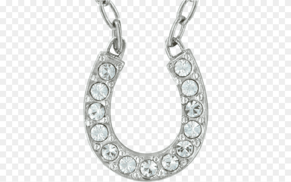 Montana Silversmiths Clear Rhinestone Horseshoe Necklace Nc62 Earrings, Accessories, Jewelry, Gemstone, Diamond Png