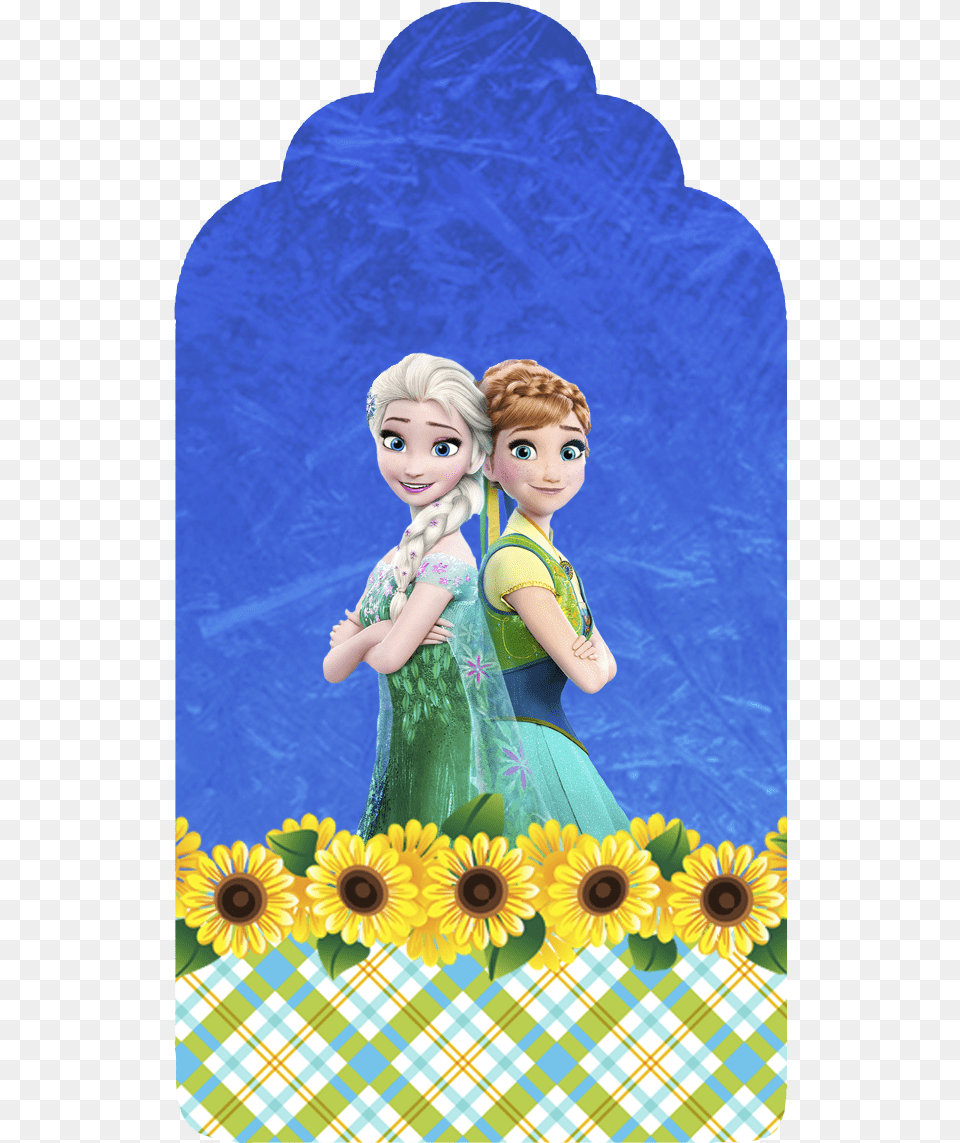 Montando Minha Festa Fondo Girasoles Frozen, Doll, Flower, Plant, Sunflower Free Png Download