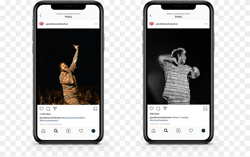 Montane Studio Pendleton Whisky Music Fest Post Malone, Electronics, Mobile Phone, Phone, Adult Free Transparent Png