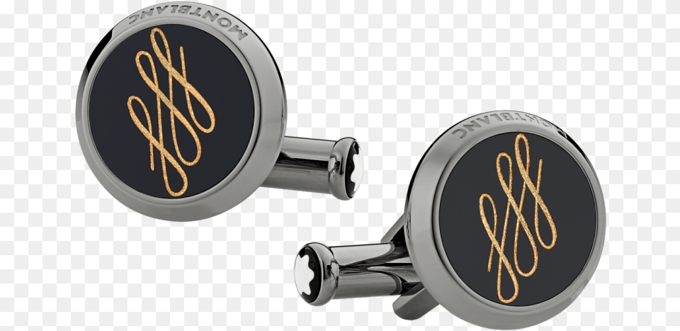 Montblanc Calligraphy Pattern Cufflinks Cufflinks Calligraphy Mont Montblanc, Text Free Transparent Png