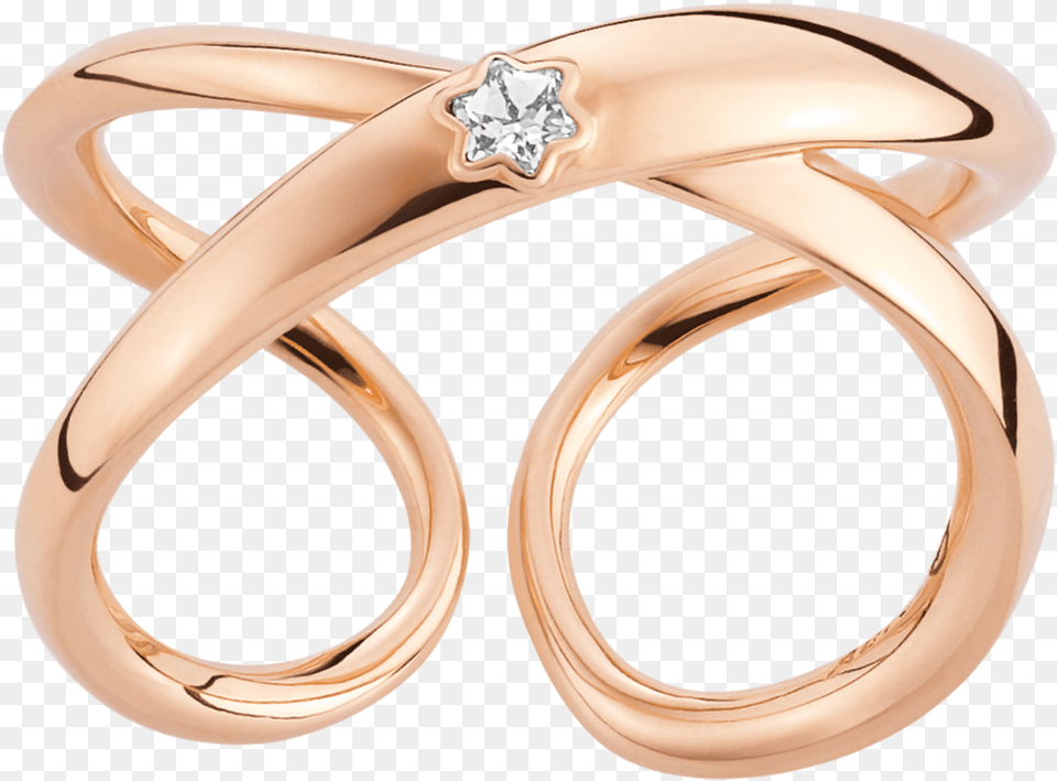 Montblanc Infiniment Vtre Ring With Twisted Shape Montblanc Ring In Pink Gold With Diamond In Sett, Accessories, Gemstone, Jewelry Free Png