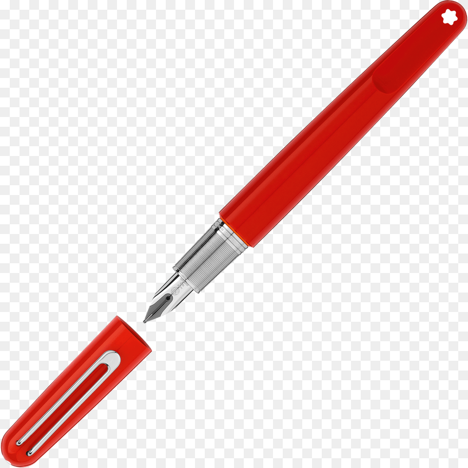 Montblanc M Red Pluma Estilografica Montblanc M Red, Pen Free Transparent Png