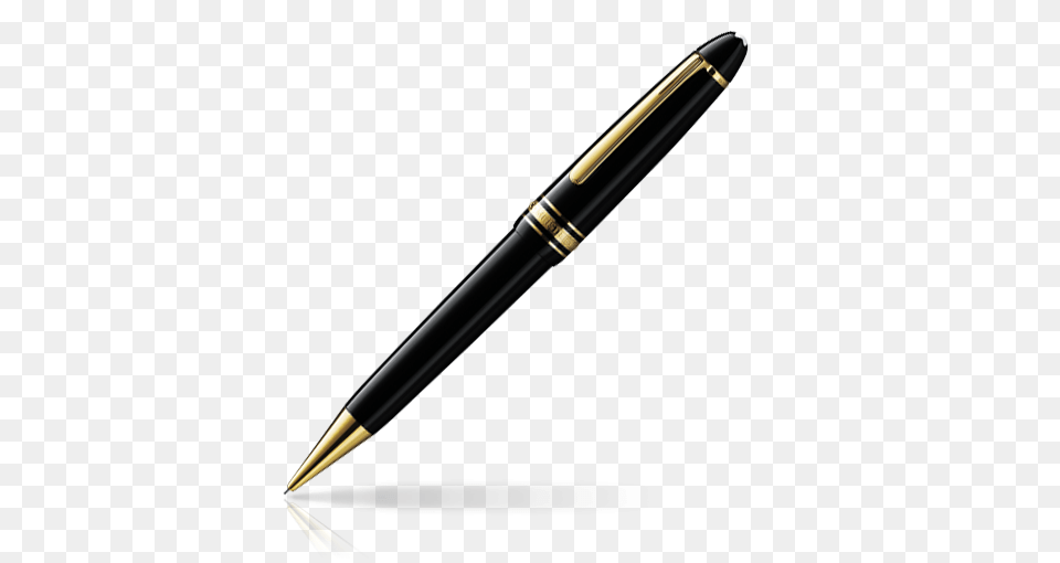 Montblanc Meisterstuck Legrand Black Resin Gold Trim Pencil, Pen, Fountain Pen, Smoke Pipe Free Png