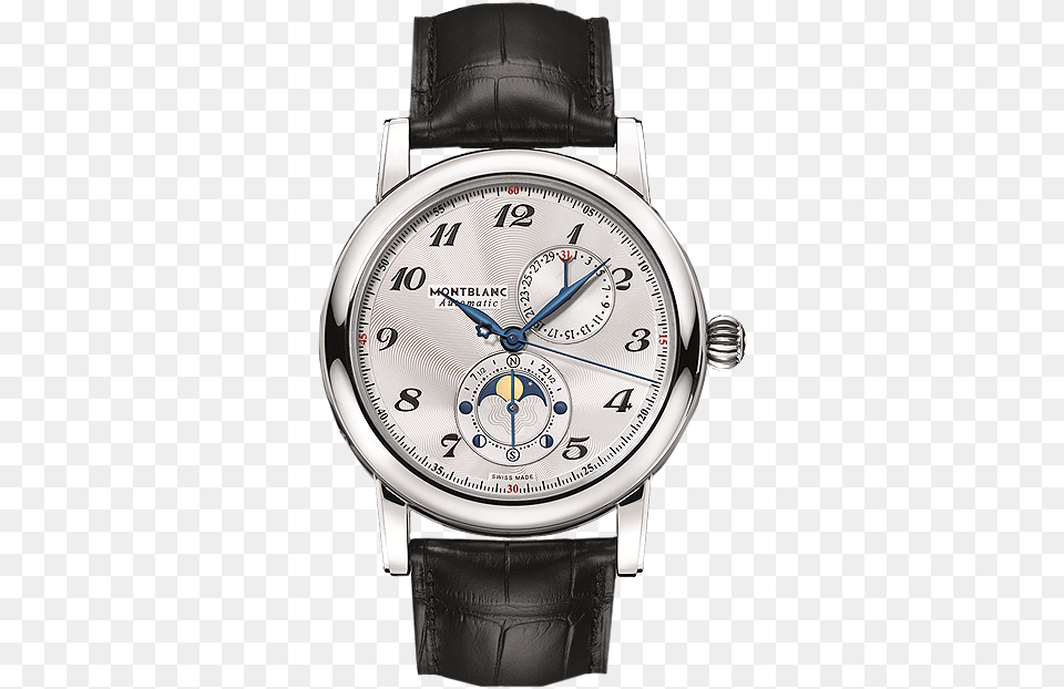 Montblanc Star Twin Moonphase Swiss Watch Gallery Mont Blanc Watches, Arm, Body Part, Person, Wristwatch Free Png Download