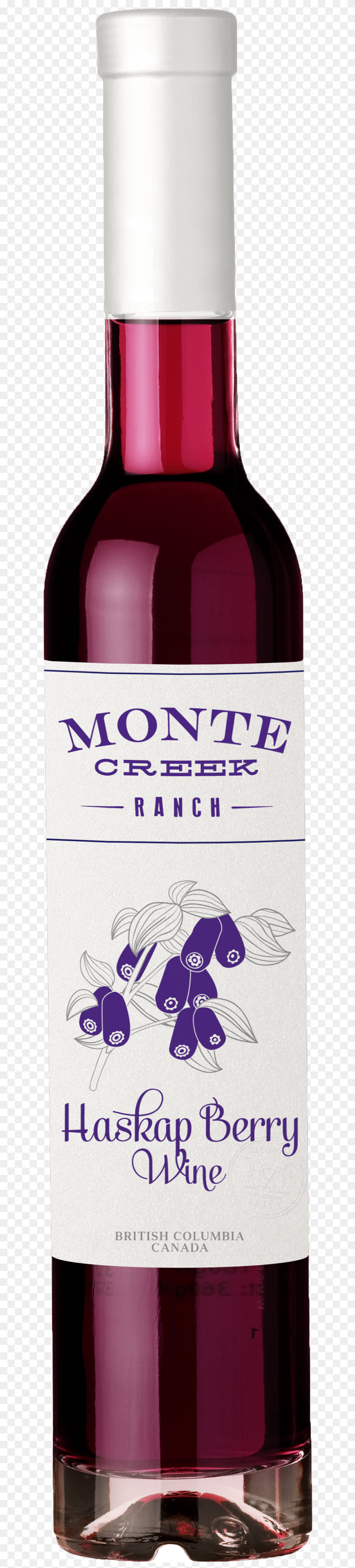 Monte Creek Ranch Haskap Wine Diamond, Bottle, Alcohol, Beverage, Liquor Free Transparent Png