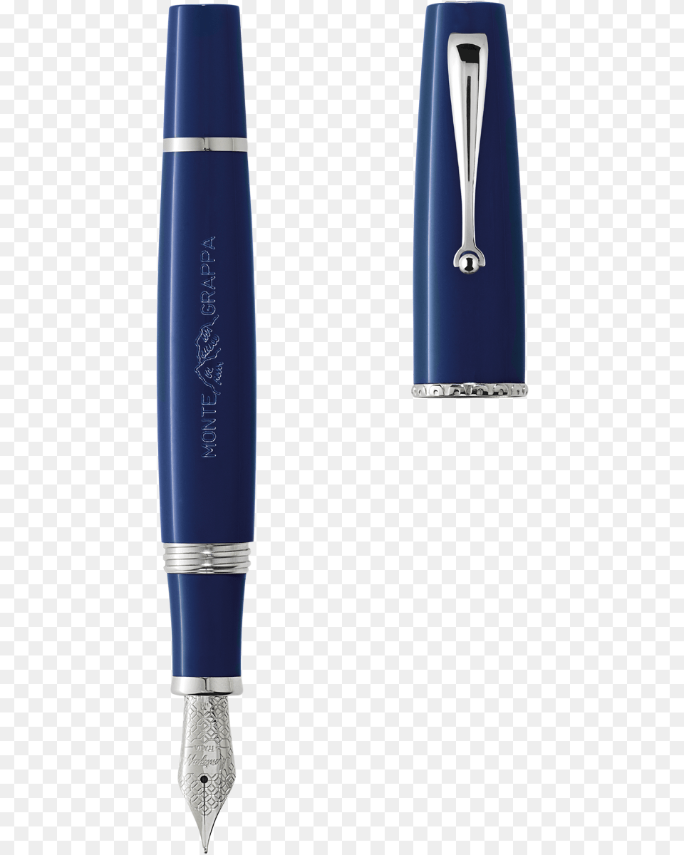 Monte Grappa By Montegrappa Fountain Pen Navy Blue Fountain Pen, Fountain Pen, Mortar Shell, Weapon Free Png Download
