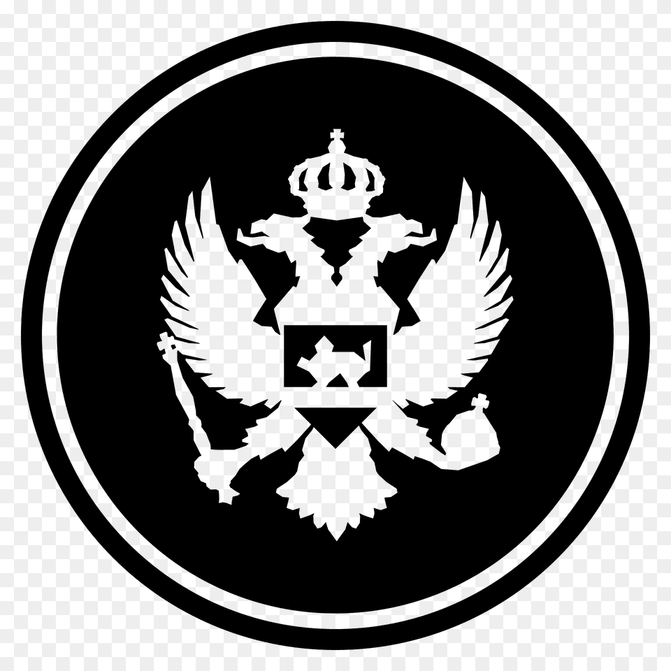 Montenegro Flag Emoji Clipart, Emblem, Symbol, Logo Free Png