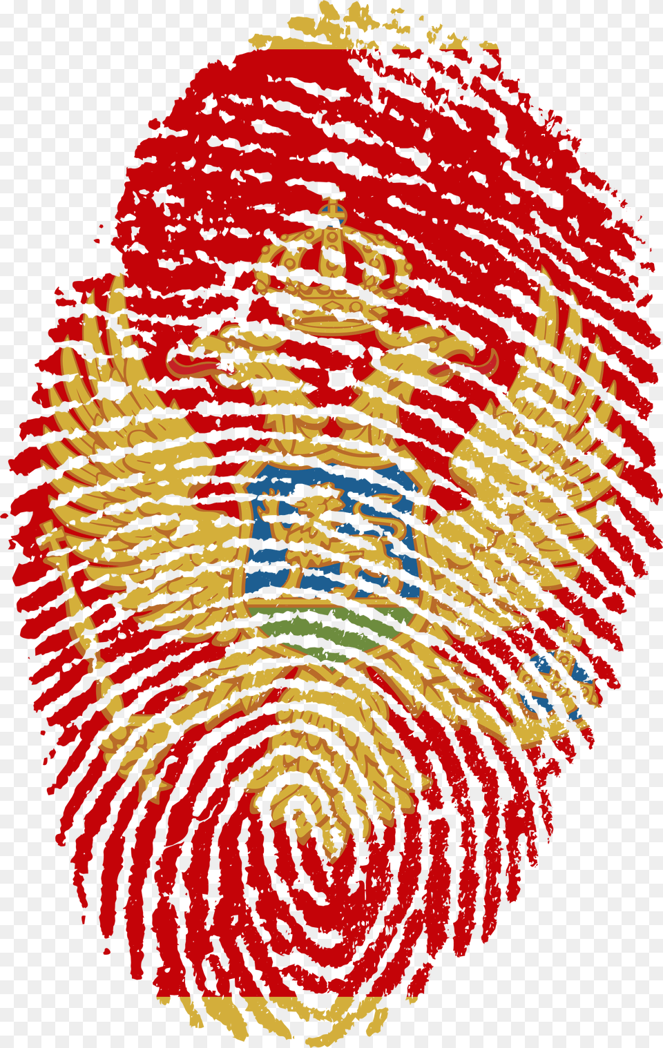 Montenegro Flag Fingerprint Country India Citizenship, Home Decor, Pattern, Art, Person Png