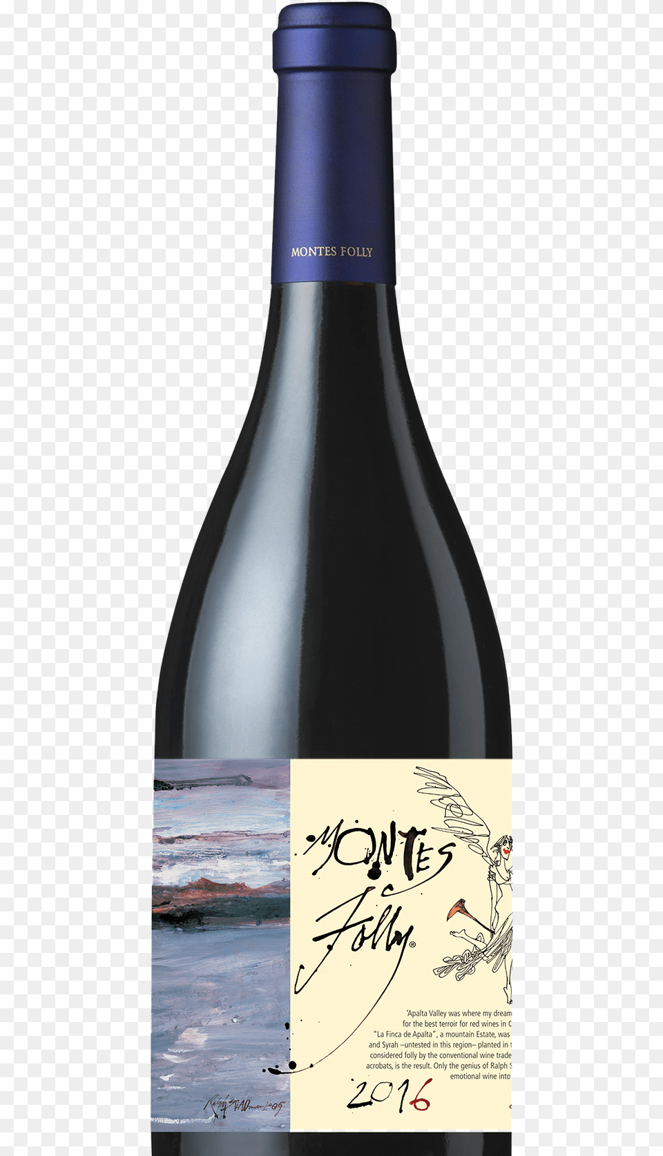 Montes Folly Syrah 2014, Bottle, Alcohol, Beer, Beverage Png