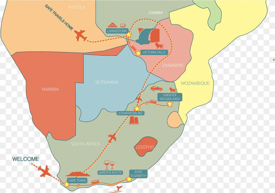 Month Expedition Southern Africa Map Atlas, Chart, Plot, Diagram, Person Png Image