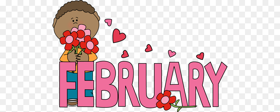 Month Of February Valentines Day Month Clip Art, Flower, Petal, Plant, Dynamite Free Png Download