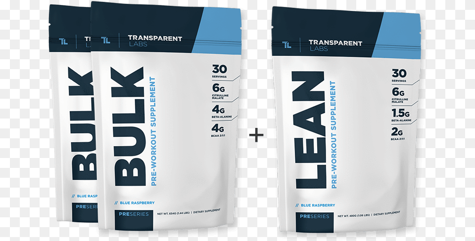 Month Preseries Bulk Amp Lean Stack Transparent Labs Lean Pre Workout 492 Grams Blue Raspberry, Bottle, Advertisement, Poster Free Png Download