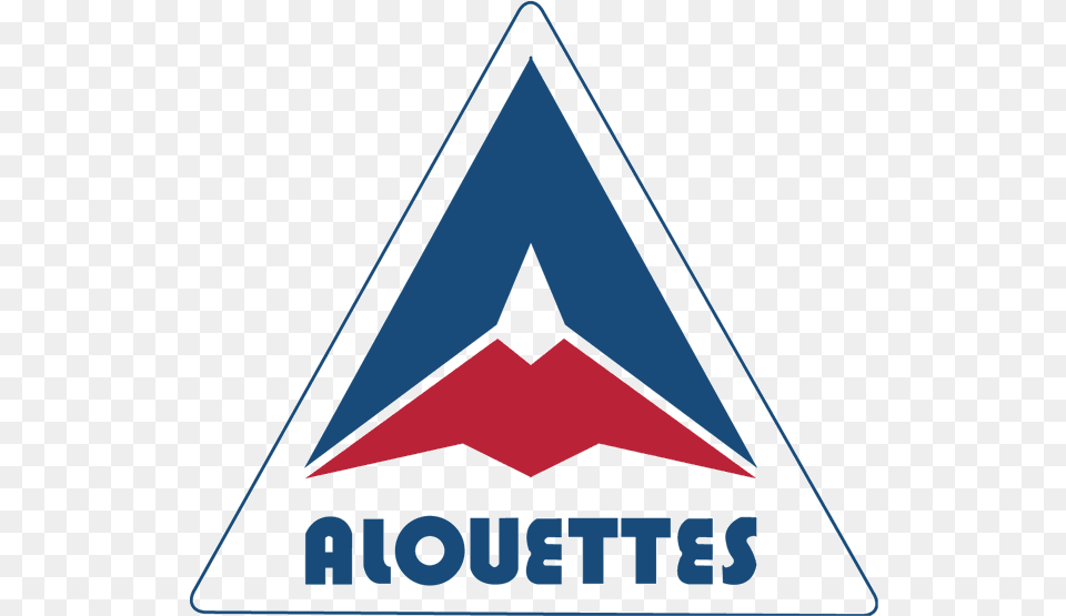 Montreal Alouettes Primary Logo Montreal Alouettes Logo History, Triangle, Symbol Png Image