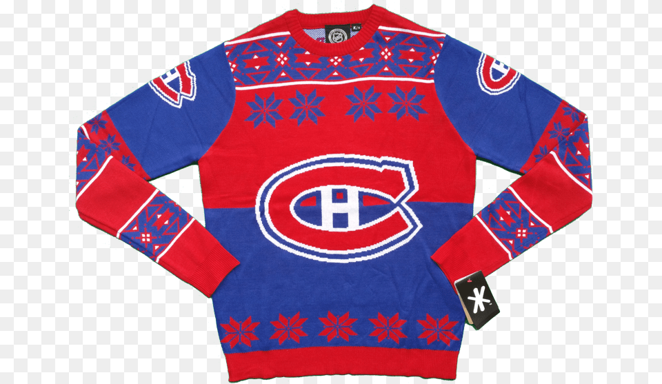 Montreal Canadiens Ugly Sweater Big Logo More Than Just Caps, Clothing, Flag, Shirt, Knitwear Free Png Download