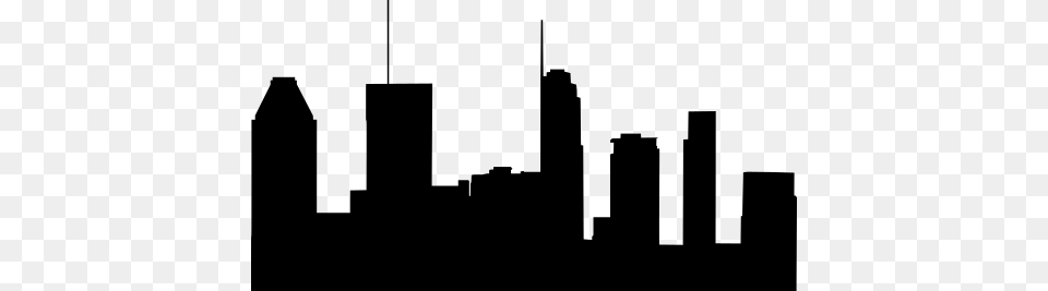 Montreal Skyline Silhouette, Gray Free Png Download