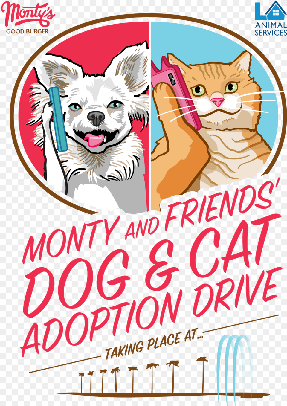 Montys Good Burger And La Animal Services Present Kitten, Advertisement, Poster, Publication, Book Free Png Download