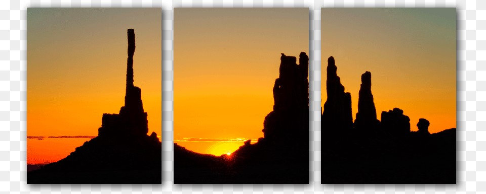 Monument Valley, Nature, Outdoors, Silhouette, Sky Free Png Download