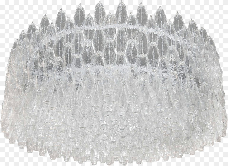Monumental Handblown Smoked Murano Glass Polyhedral Chandelier By Venini Crochet, Lamp, Crystal Png Image
