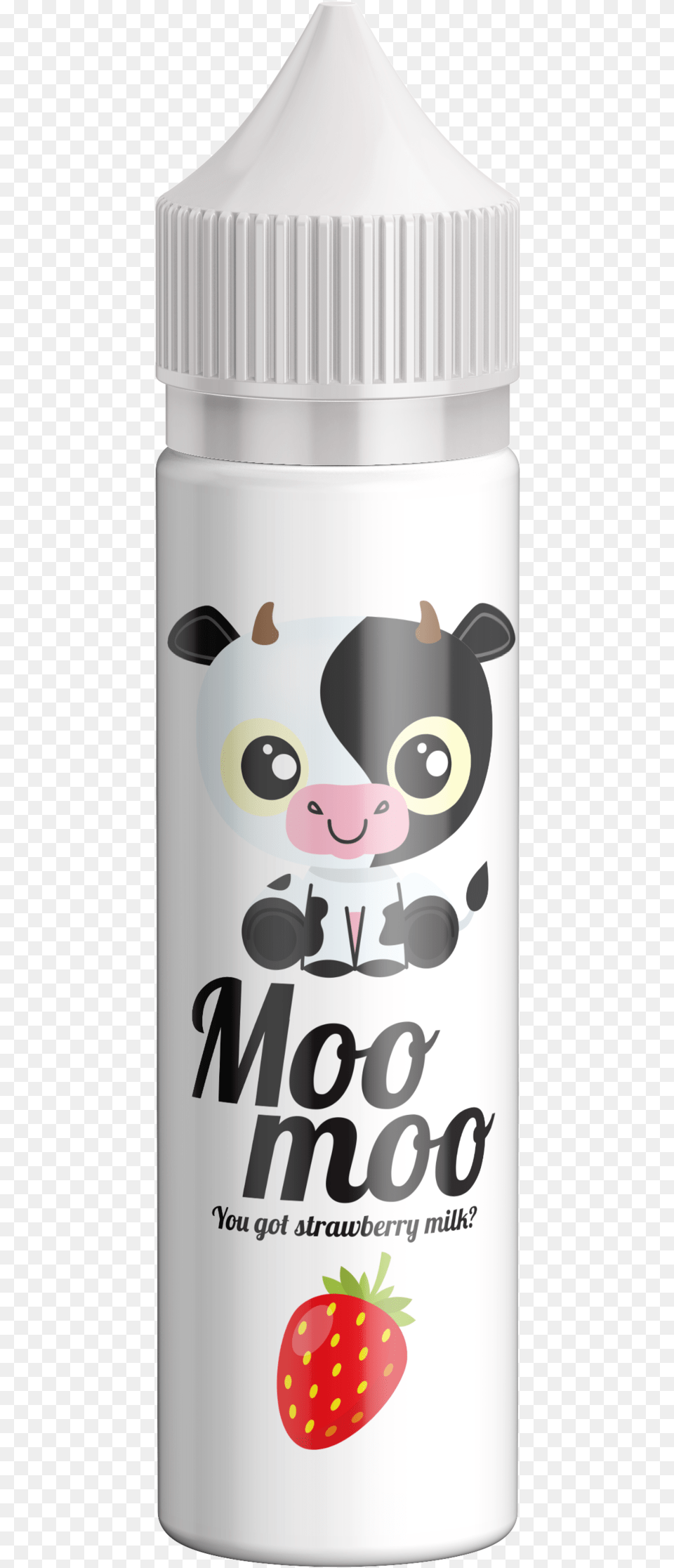 Moo Straw Cartoon, Bottle, Shaker, Cosmetics Free Png Download