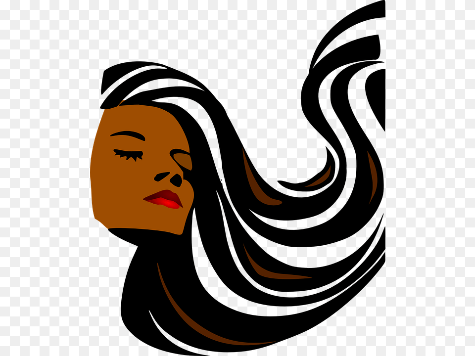 Mood Clipart Wife Woman With Hair Blowing In The Wind, Art, Head, Person, Face Free Png Download