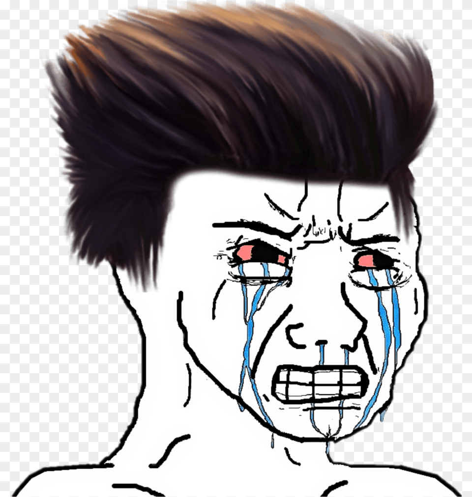Mood Troll Angry Crying Meme Korea Memezasf Angry Crying Feels Guy, Adult, Person, Woman, Female Free Transparent Png