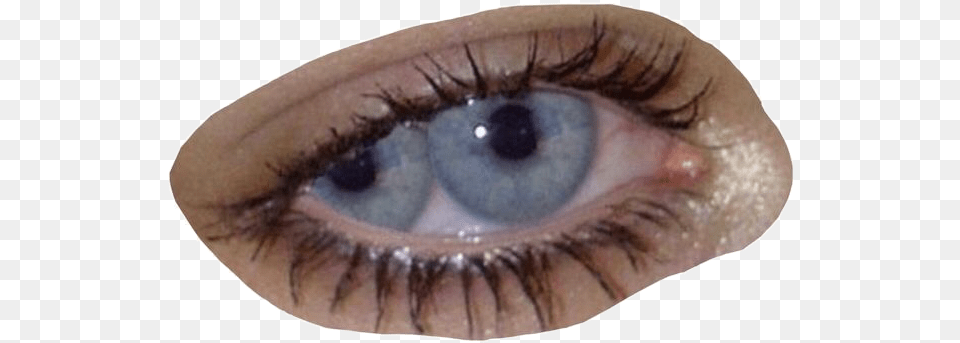 Moodboard Aesthetic Niche Filler Eye Blue Grunge Grunge Eyes Aesthetic, Contact Lens, Person Png Image