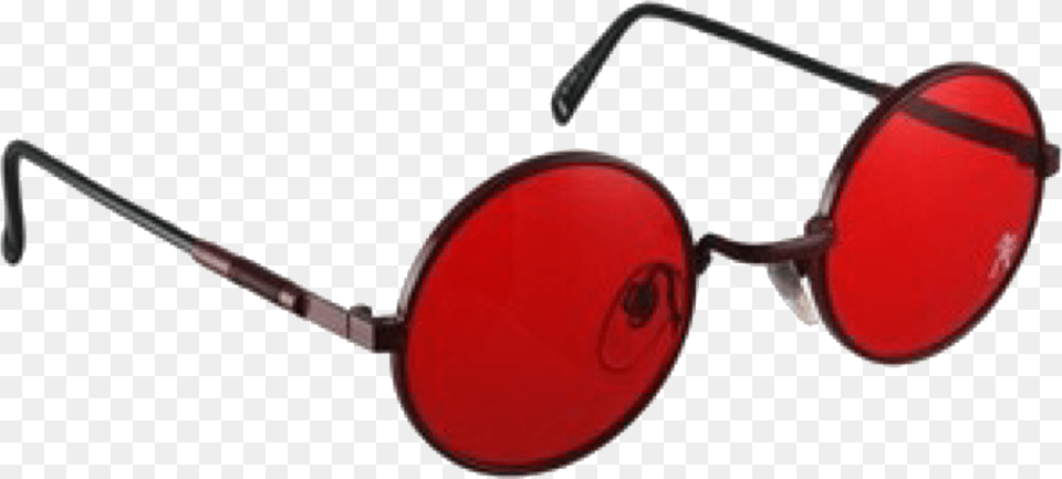 Moodboard Glasses Red Black Sticker Freetoedit Round Sunglasses Red Lens, Accessories, Ping Pong, Ping Pong Paddle, Racket Free Png