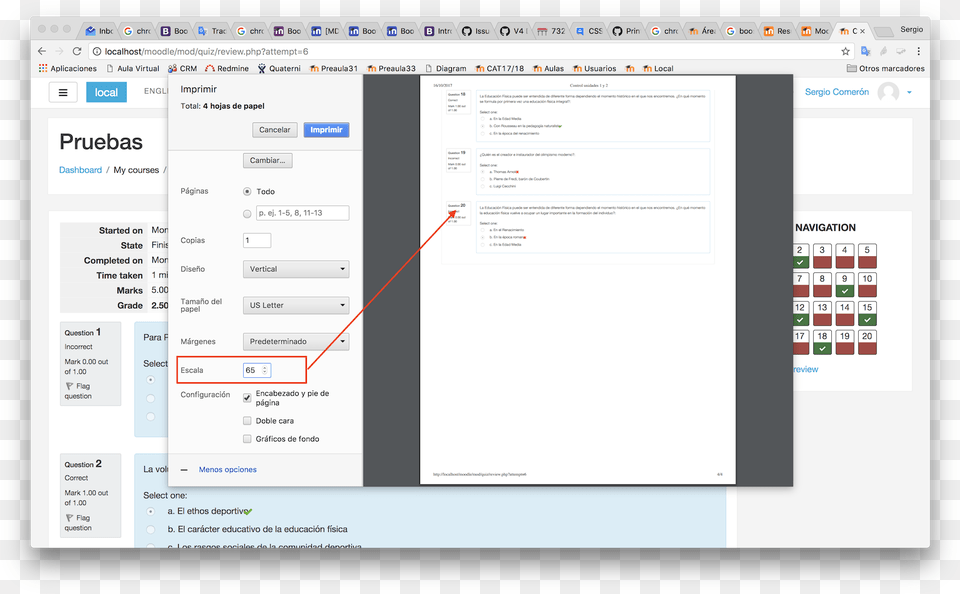 Moodle Quiz Print, Page, Text, File Png