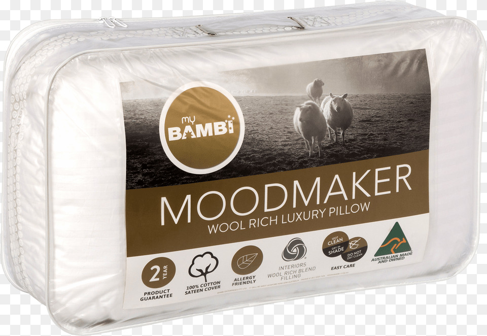 Moodmaker Wool Rich Luxury Pillow African Grey, Animal, Livestock, Mammal, Sheep Free Png Download