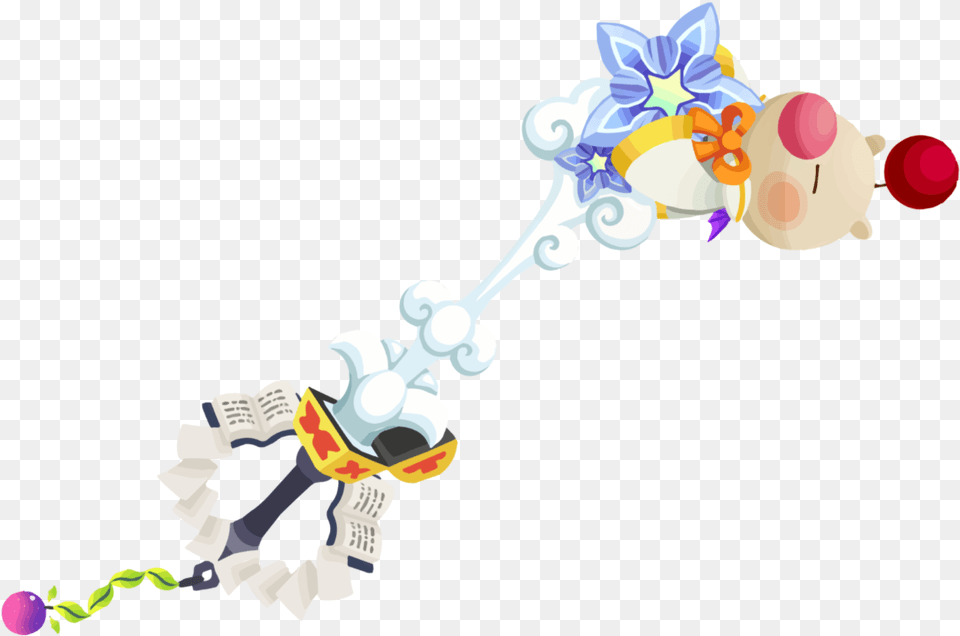 Moogle O Glory Keyblade, Rattle, Toy, Art, Graphics Png