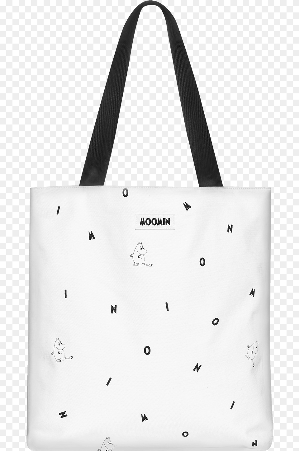 Moomin Drawstring Bag Black Icons Moomin Shopper Bag Tote Bag, Accessories, Handbag, Tote Bag, White Board Png Image