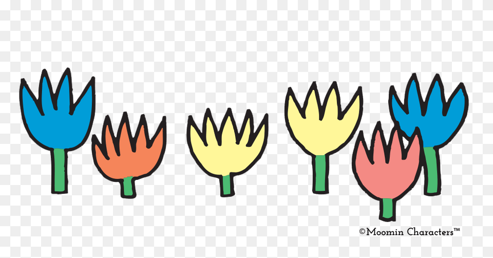 Moomin Flowers To Celebrate The Floral Design Day, Cutlery, Fork, Weapon Png Image
