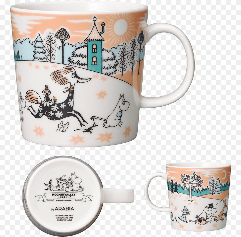 Moomin Valley Park Mug, Cup, Art, Porcelain, Pottery Free Png