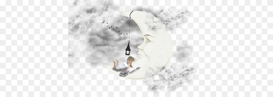 Moon Outdoors, Child, Female, Girl Free Transparent Png
