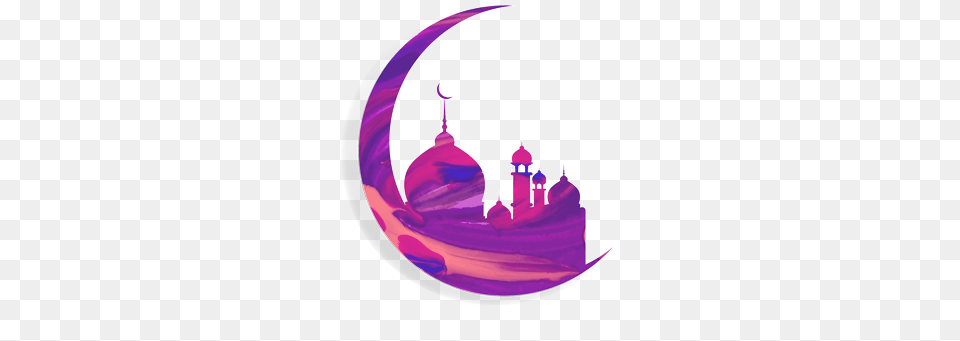 Moon, Architecture, Building, Dome, Purple Free Png