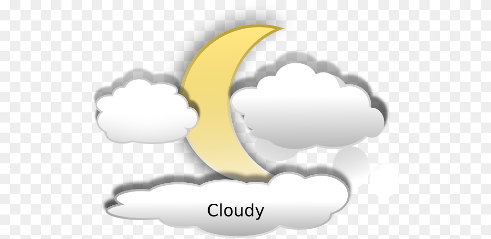 Moon And Clouds Clip Art, Banana, Food, Fruit, Plant Png